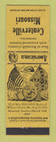 Matchbook Cover - Centerville MO Civil War Perkins Americana YELLOW
