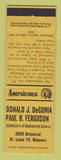 Matchbook Cover - Match Collectors St Louis MO Perkins Americana YELLOW