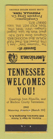 Matchbook Cover - Ferguson Drug Pikeville TN WEAR Perkins Americana YELLOW