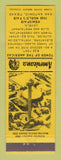 Matchbook Cover - 1968 World's Fair San Antonio TX Perkins Americana YELLOW