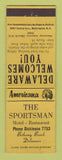 Matchbook Cover - Sportsman Motel Bethany Beach DE WEAR Perkins Americana YELLOW
