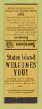 Matchbook Cover - Saint George NY Perkins Americana YELLOW