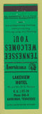 Matchbook Cover - Lakeview Motel Harriman TN Perkins Americana GREEN