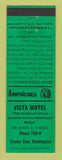 Matchbook Cover - Vista Motel Coulee Dam WA Perkins Americana GREEN