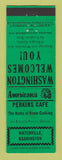 Matchbook Cover - Perkins Cafe Waterville WA Perkins Americana GREEN