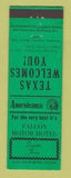 Matchbook Cover - Falcon Motor Hotel Zapata TX Perkins Americana GREEN