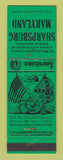 Matchbook Cover - Sharpsburg MD Civil War WEAR Perkins Americana GREEN