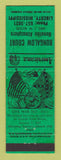 Matchbook Cover - Bungalow Court Liberty MS Civil War Perkins Americana GREEN