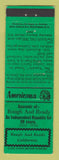 Matchbook Cover - Rough and Ready CA Perkins Americana GREEN