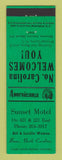 Matchbook Cover - Sunset Motel Boone NC Perkins Americana GREEN