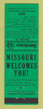 Matchbook Cover - Hermitage MO Perkins Americana GREEN