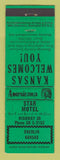 Matchbook Cover - Star Motel Oberlin KS Perkins Americana GREEN