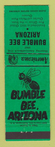 Matchbook Cover - Bumble Bee AZ Perkins Americana GREEN
