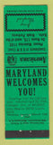 Matchbook Cover - B&W Esso oil gas Jessup MD Perkins Americana GREEN