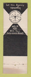 Matchbook Cover - Indian Insurance Thomas Harvison Indianapolis IN