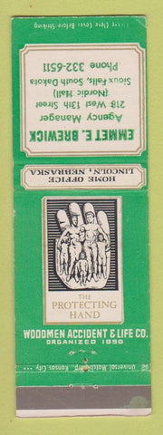 Matchbook Cover - Emmet Brewick Insurance Sioux Falls SD