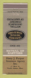 Matchbook Cover - Hartford Insurance Harry Pierpan North Adams MA