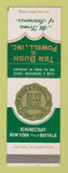 Matchbook Cover - Ter Bush Powell Insurance Schenectady Buffalo NY