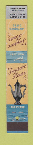 Matchbook Cover - Treasure House Antiques Gifts Seattle WA 10 Strike