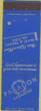 Matchbook Cover - Paragon Cleaners Kansas City MO