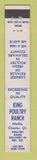 Matchbook Cover - King Poultry Ranch Media PA Chester 10 Strike