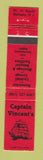 Matchbook Cover - Captain Vincent's Restaurant Ramsey NJ 12 Strike