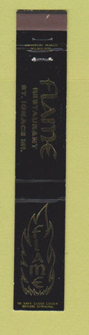 Matchbook Cover - Flame Restaurant St Ignace MI 10 Strike