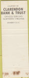 Matchbook Cover - Arlington VA Hospital Gift Shop yellow
