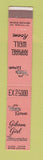 Matchbook Cover - The White House Gibson Girl Fountain 10 Strike