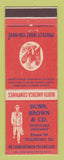 Matchbook Cover - Dunn Brown Insurance Hillsboro IL