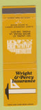 Matchbook Cover - Wright & Percy Insurance Baton Rouge LA
