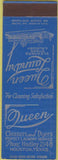 Matchbook Cover - Queen Laundry Cleaners Dyers Houston TX