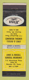 Matchbook Cover - ETNA Insurance Jones Russell Houston TX
