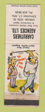 Matchbook Cover - Carruthers Insurance Edmonton AB WORN