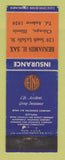 Matchbook Cover - Aetna Insurance Benjamin Sax Chicago IL