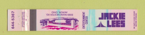 Matchbook Cover - Jackie Lees Akron OH 10 Strike