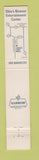 Matchbook Cover - Jackie Lees Akron OH 10 Strike