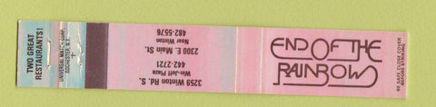 Matchbook Cover - End of the Rainbow Restaurant  10 Strike