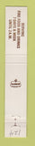 Matchbook Cover - End of the Rainbow Restaurant  10 Strike