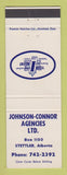 Matchbook Cover - Johnson and Conner Insurance Stettler AB