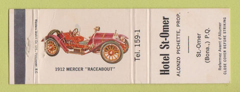 Matchbook Cover - Hotel St Omar QC