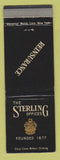 Matchbook Cover - Sterling Insurance New York City WEAR