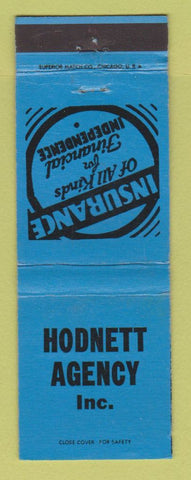 Matchbook Cover - Hodnett Insurance