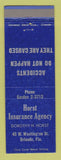 Matchbook Cover - Horst Insurance Agency Orlando FL