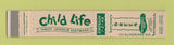 Matchbook Cover - Child Life Kids Shoes Benjamin Green Pittsburgh PA 10 Strike