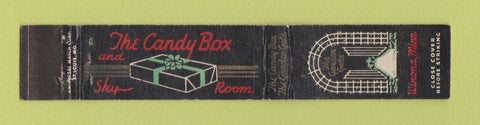 Matchbook Cover - The Candy Box Winona MN WEAR 10 Strike