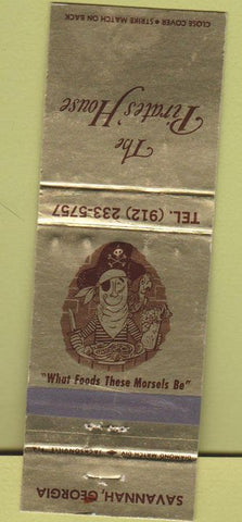 Matchbook Cover - The Pirate's House Savannah GA