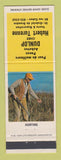 Matchbook Cover - Hubert Turenne Dunlop St Gabriel de Brandon QC