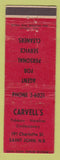Matchbook Cover - Carvell's Tobacco St John NB OWRN