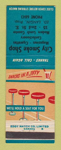 Matchbook Cover - City Smoke Shop Canada